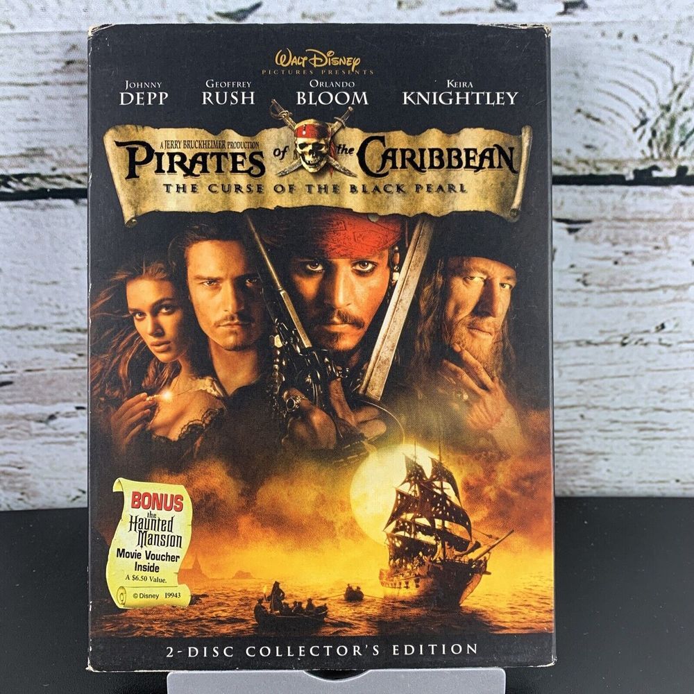 Pirates‎ of the Caribbean: The Curse of the Black Pearl (DVD, 2003)